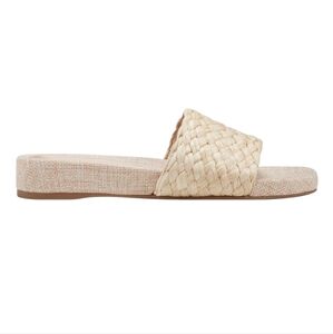 Bandolino DeeDee Woven Slide Sandals - Natural Size 10